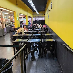 the inside of a restaurant