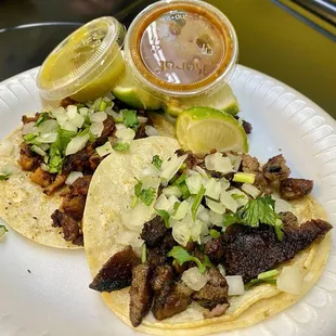 Very good street tacos.
