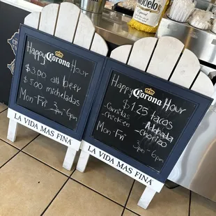 Happy hour! Mon-Friday 3pm-6pm