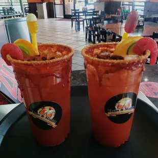 Mango michelada &amp; Tamarind michelada! we make them spicy too!!!