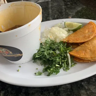 Ramen Birria & 2 Birria street tacos