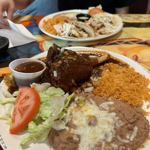 Birria de Borrego and Fish Taco