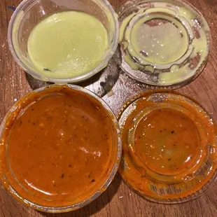 Red and green sauce