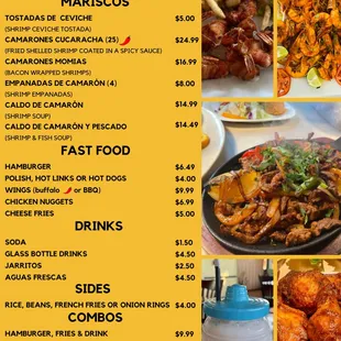 Our new menu