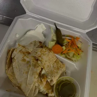 Quesadilla para llevar