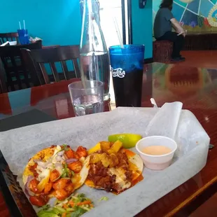 Best tacos ever!! The chicken was good, but the chorizo and shrimp was almost sinful it was so amazing!!