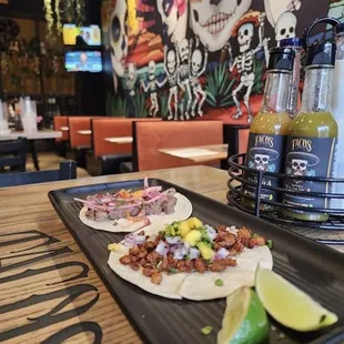 Tacos De Lengua and Tacos El Pastor