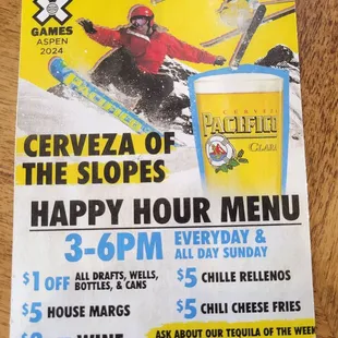 Daily happy hour and food specials!!