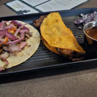 Amazingly Tenderoni Lengua Taco &amp; Birra Taco