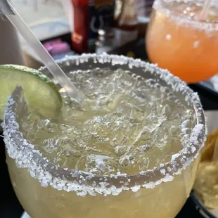 No tequila tasted Cadillac margaritas