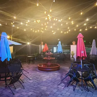 Outside dining area