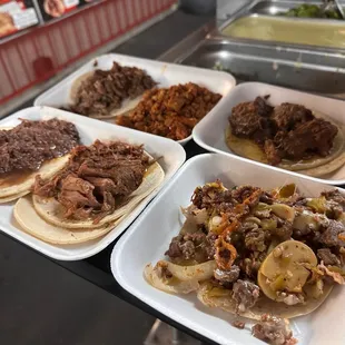 a variety of food items