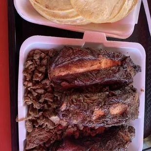 Carne Asada with ribs. Family portion.