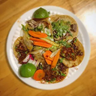 Soft tacos on hard wood.