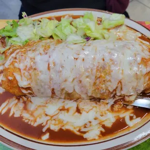 Burrito mojado de lengua