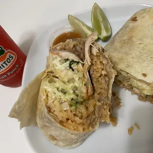 Chicken Super Burrito.  Delicious!