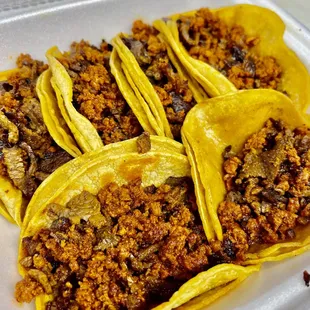 Taco campechano asada &amp; chorizo