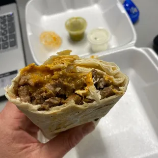 Supposed to be a bean burrito.