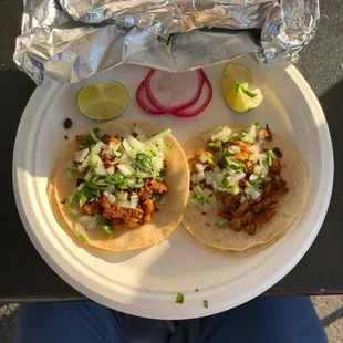 Grilled chicken tacos