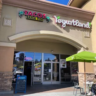 The entrance of the best fish tacos in yucaipa