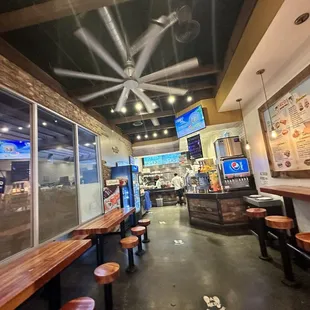 interior, sushi and sashimi