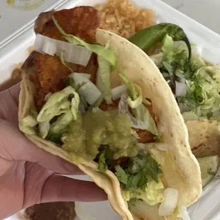 6. Fish Taco Plate