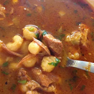 Pozole.  A Sunday special.