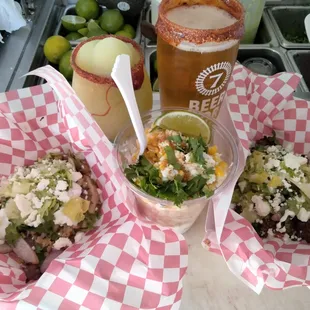 Sopes y Elote cups for Martes Gigante