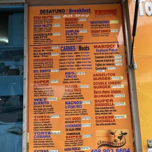 Menu Board - June 2022