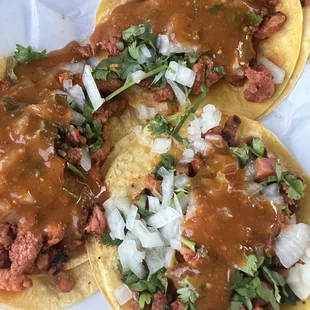Taco Sabor's delicious al pastor tacos