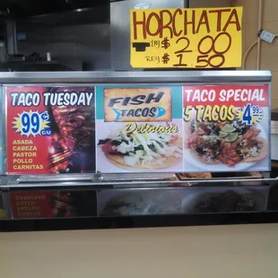 a menu for a mexican restaurant