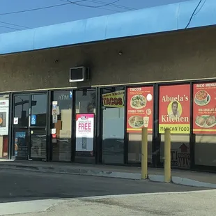 the front of a restaurant