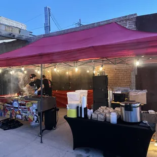 Freshly grilled live