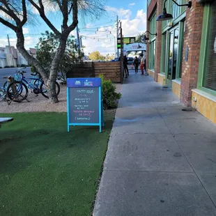 Outside