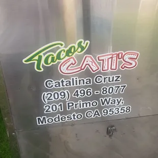 a sign for a restaurant