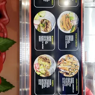 a menu for a mexican restaurant