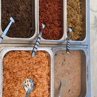 Asada, Pastor, Chicken, Rice and Beans......