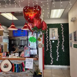 the inside of a mexican restaurant