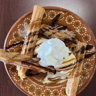 Churros con nieve