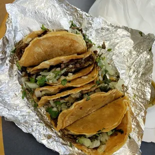 Looks yummy right? If you look close enough you&apos;ll see 5 tacos. Look closer!