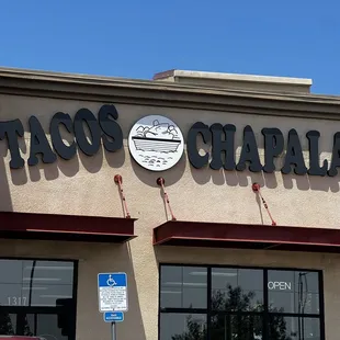 the front of a restaurant