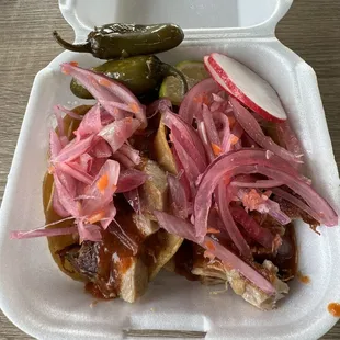 The onoins got habaneros on them so be careful.