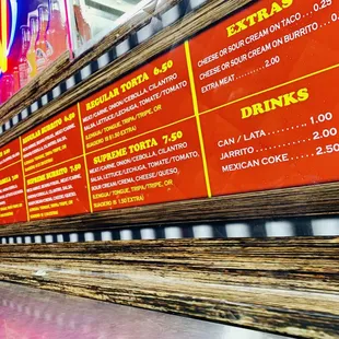 Menu Closes at 10:30pm