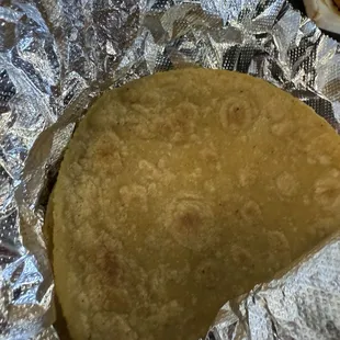 Side homemade tortillas