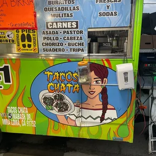 a colorful food truck