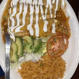 Chicken enchiladas