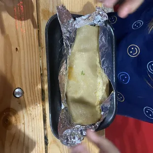 Bean and cheese burrito