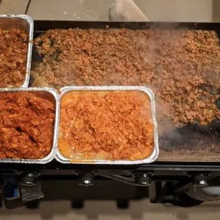 Party for 40 guest. All 3 meats prepared fresh and cooked on the spot!