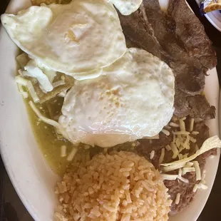 a plate of mexican food