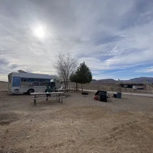 Literally located in the middle of nowhere, across the freeway from the gas station